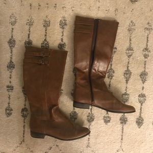 Brown rider boots
